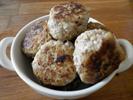 Frikadeller med æble og timian